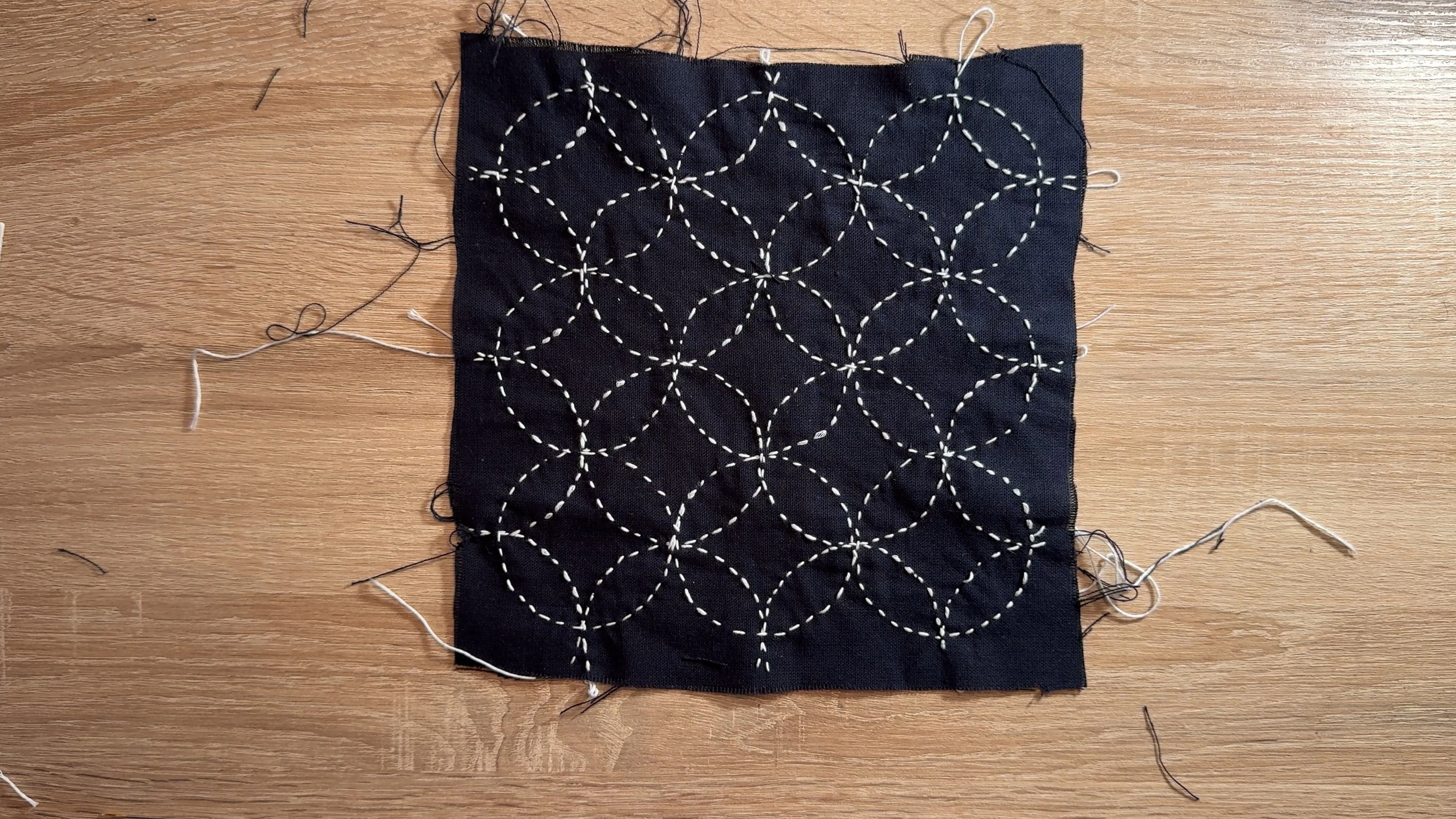 Shippo pattern sashiko